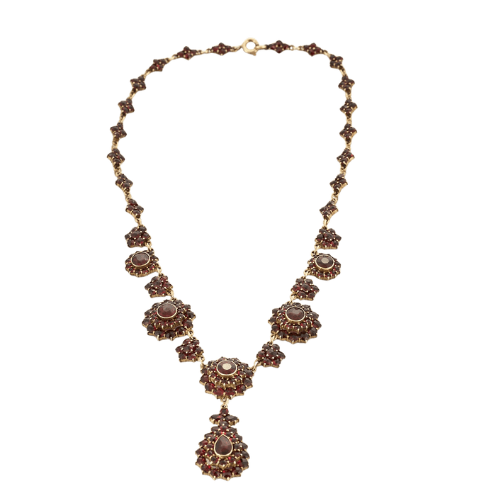 Collier Collier draperie vermeil grenats début XXème 58 Facettes