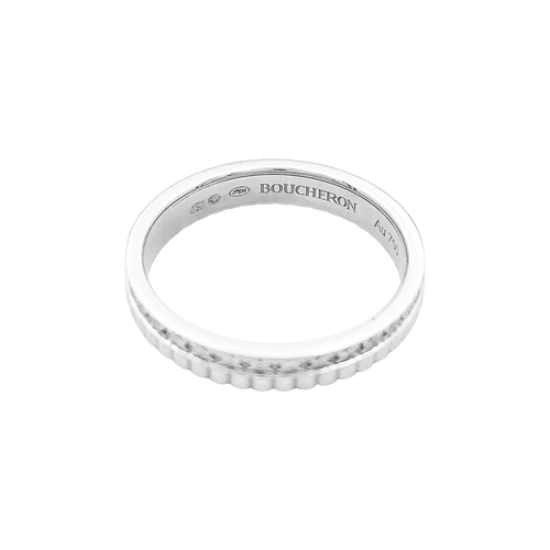 Bague 52 Boucheron Quatre Radiant Edition - Alliance en or blanc et diamants 58 Facettes 34644