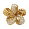 Boucles d'oreilles M.Gérard - Boucles d’oreilles fleurs en or jaune et diamants 58 Facettes 31849