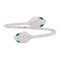 Bracelet Bulgari Serpenti Seduttori - Bracelet jonc en or blanc, diamants et émeraudes 58 Facettes 34137