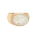 Bague 61 Bague opale éthiopienne 10 carats, chevalière est-ouest 58 Facettes G13202