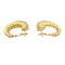 Boucles d'oreilles Boucles d'oreilles vintage godronnées en or jaune 58 Facettes 34015