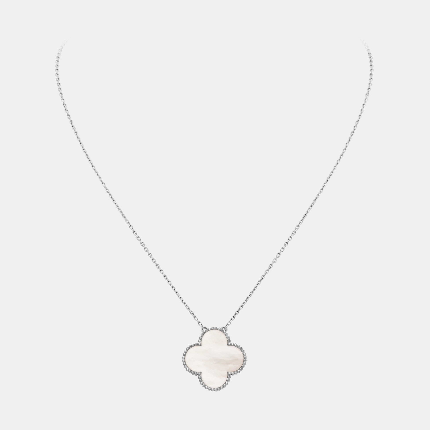 Pendentif Magic Alhambra Or blanc Perle 