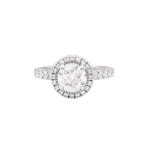 Bague 52 Cartier Destinée - Bague en platine sertie de diamants 58 Facettes 34413