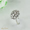 Bague 53 Bague en or blanc 585 avec 20 diamants taille brillant 58 Facettes 1619