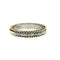 Bague 51 Bague motif corde torsadée en or 18 carats et diamants 0,10 ct 58 Facettes