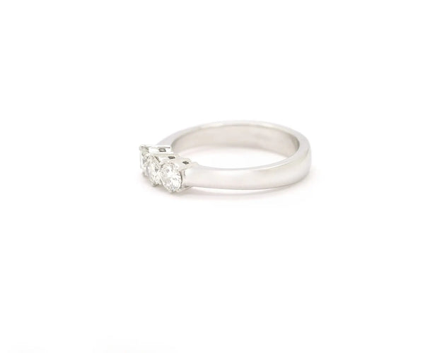 Bague Bague trilogy - Diamants 0,53 ct en or blanc 18 carats 58 Facettes 13633