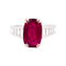 Bague 57 Bague en or blanc et or jaune 750 sertie rubis et diamants 58 Facettes 34079