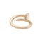 Bague 53 Cartier Juste un Clou - Bague en or rose sertie de diamants 58 Facettes 35025