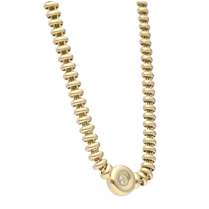 Collier CHOPARD - COLLIER HAPPY DIAMONDS OR JAUNE 58 Facettes 4055