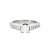 Ring Platinum ring with diamonds 58 Facettes 240233