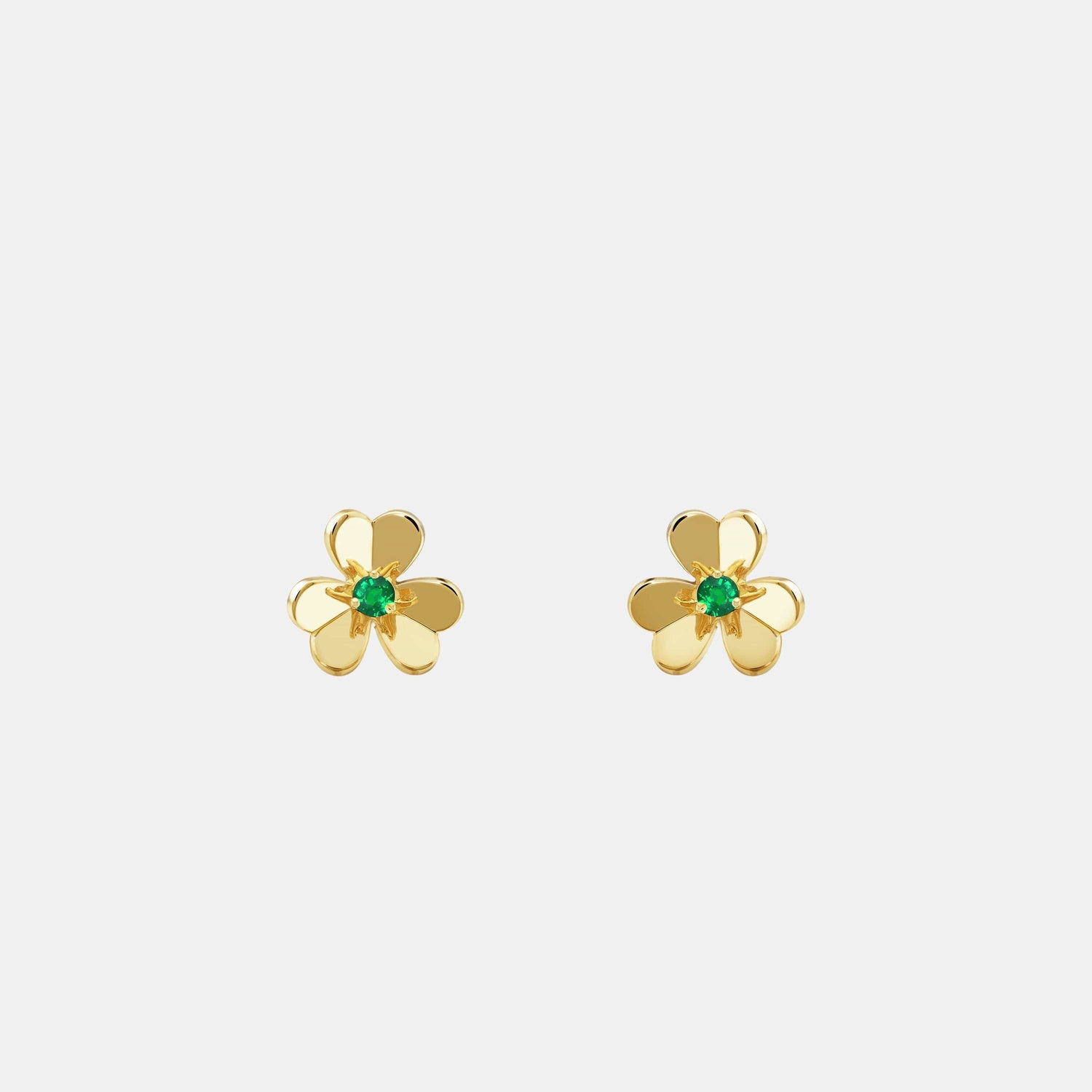 Boucles d'oreilles Frivole Or jaune Émeraude 0.09ct