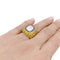 Bague 52 Bague en or blanc 750 sertie de saphirs et diamant brun 58 Facettes 33323
