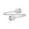 Bracelet Bulgari Serpenti Seduttori - Bracelet jonc en or blanc, diamants et émeraudes 58 Facettes 34137
