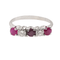 Bague 54 Bague en or 18 carats, rubis et diamants 58 Facettes