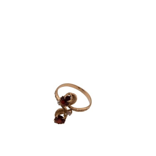 Ring 51 Toi et Moi Ring Yellow Gold, Diamonds and Rubies 58 Facettes 5-GSJE101-01