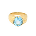Ring 49 Yellow gold and topaz ring 58 Facettes 29045