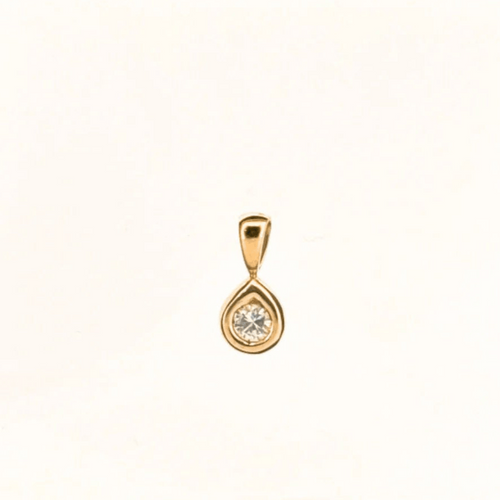Pendentif Pendentif Goutte D'eau Or Jaune & Diamant 58 Facettes PE-GS30328-01