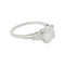 Bague 53 Bague solitaire en platine 950 avec diamant 2 ct et poires 58 Facettes 31592