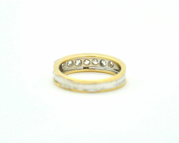 Bague Recarlo - Bague rivière en or blanc et or jaune avec diamants 58 Facettes 9940