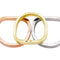 Bague 54 Dinh Van - Bague trois anneaux en or blanc, jaune et rose 58 Facettes 35259