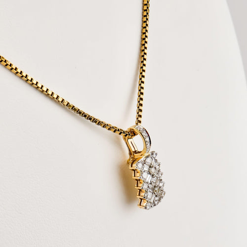 Pendentif Pendentif vintage style édouardien en or 750 et diamants 58 Facettes 2655