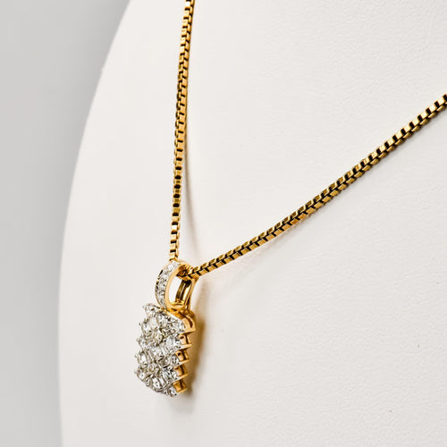 Pendentif Pendentif vintage style édouardien en or 750 et diamants 58 Facettes 2655