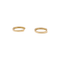 Boucles d'oreilles Créoles - Boucles d’oreilles en or jaune 750 et diamants 58 Facettes 34958