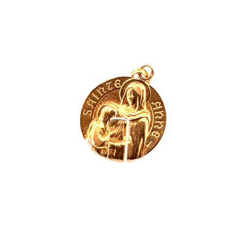 Saint Anne Medallion Necklace Yellow Gold 58 Facettes