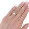 Bague 53 Bague solitaire en or blanc 750 sertie d’un diamant 1,11 ct 58 Facettes 32514