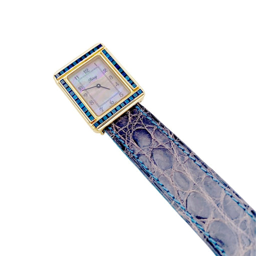 Montre Poiray Ma Première - Montre en or jaune, nacre et saphirs 58 Facettes 35127