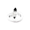 Bague 53 Cartier Menottes - Bague en or blanc et onyx 58 Facettes 35319