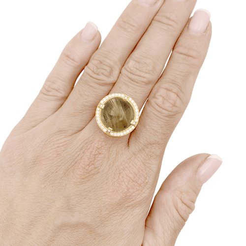 Bague 53 Chaumet Attrape-Moi Si Tu M’aimes - Bague Galet en or jaune, diamants 58 Facettes 34773