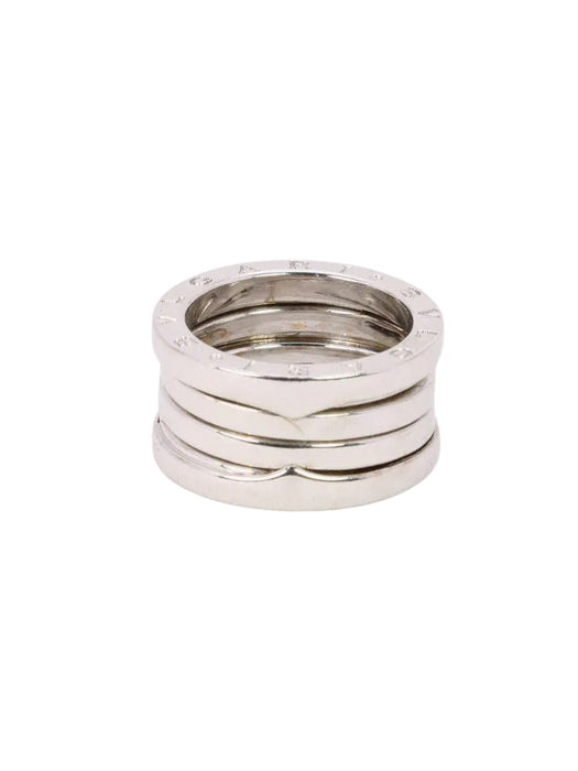 BVLGARI - Bague B.zero1 Large or blanc