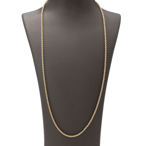 Solid gold cord necklace 58 Facettes E360052