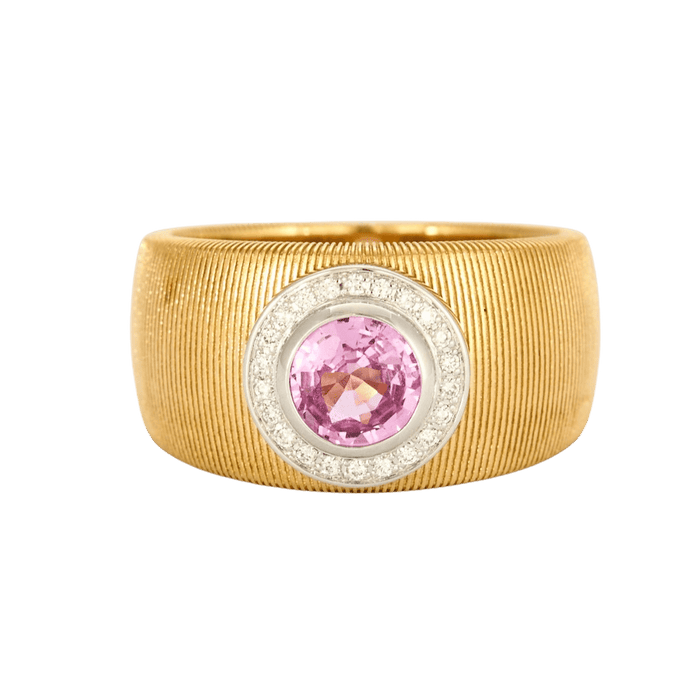 Bague 52 MAUBOUSSIN - Un été en toscane - or jaune et saphir rose 58 Facettes DDV5707-6-52-1