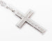Collier Croix en diamants en or gris 18k sur chaîne 58 Facettes 1