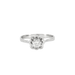 58 Solitaire Ring White Gold Diamond 58 Facettes 2307781