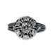 Bague 63 Bague Or blanc, diamants 58 Facettes