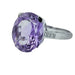 52 MAUBOUSSIN Ring - White Gold Amethyst and Diamond Ring 58 Facettes