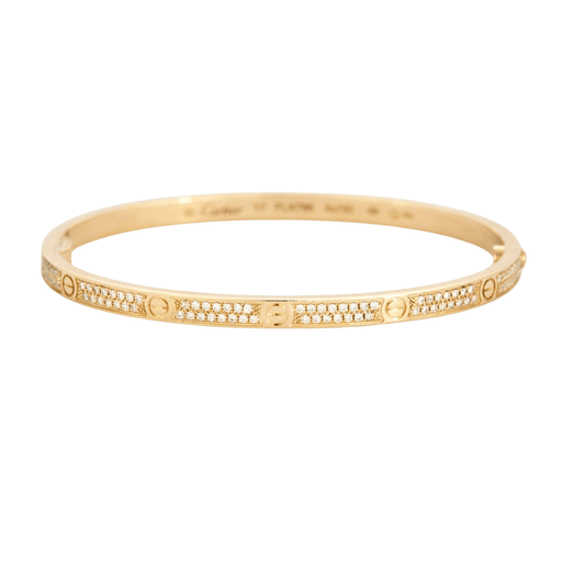 CARTIER bracelet - LOVE yellow gold diamond bracelet 58 Facettes