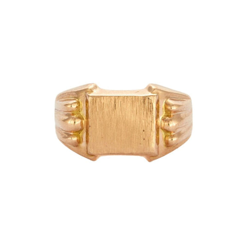 Yellow gold signet ring 58 Facettes 2189834