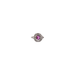 Bague 55 Bague Platine Saphir rose Diamants 58 Facettes 25308