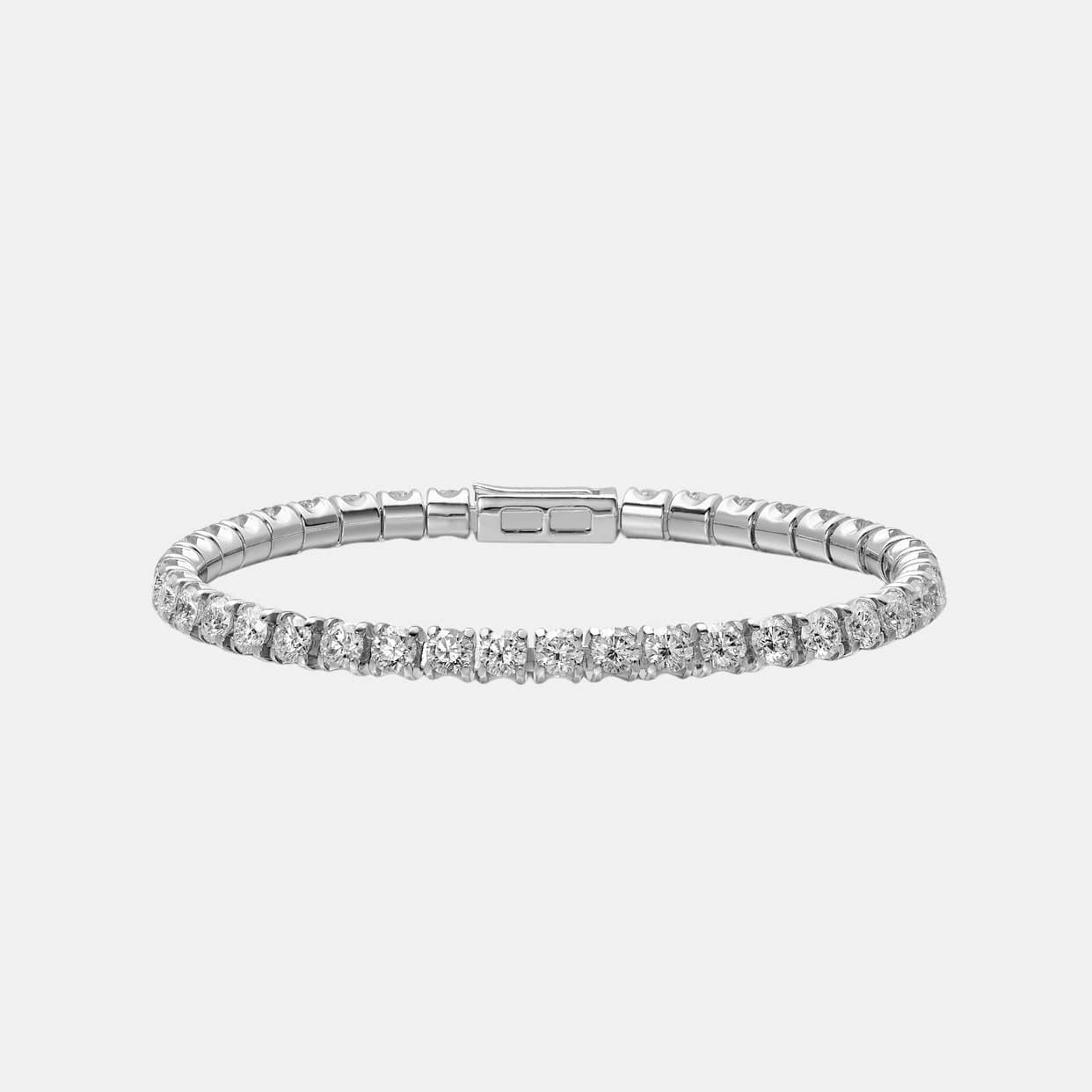Bracelet Essential Lines Or blanc Diamant