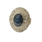 Bague 50 Bague Art Déco saphir et diamants platine 58 Facettes
