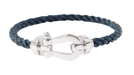 Bracelet Fred - Bracelet "Force 10" GM "Roland Garros" en or blanc et grenat 58 Facettes 32726