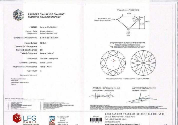 Collier Collier solitaire diamant taille brillant en or blanc 750 58 Facettes 31713