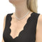 Collier Collier rivière or blanc et diamants. 58 Facettes 34933