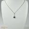 Collier Collier en or blanc 750 avec aquamarine et diamants 58 Facettes 2139