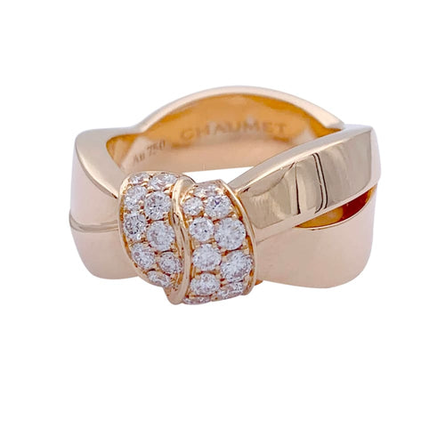 Bague 49 Chaumet Liens Séduction - Bague en or rose et diamants 58 Facettes 32253
